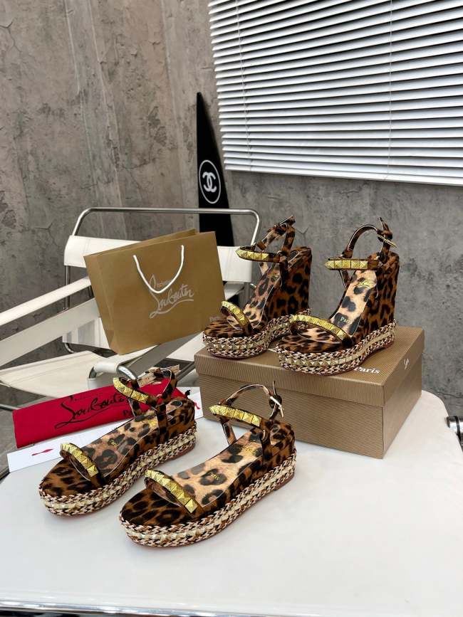 Women Thick-bottomed sandals shoes,heel 12cm or 6cm, size 34-41, SS98-459-460