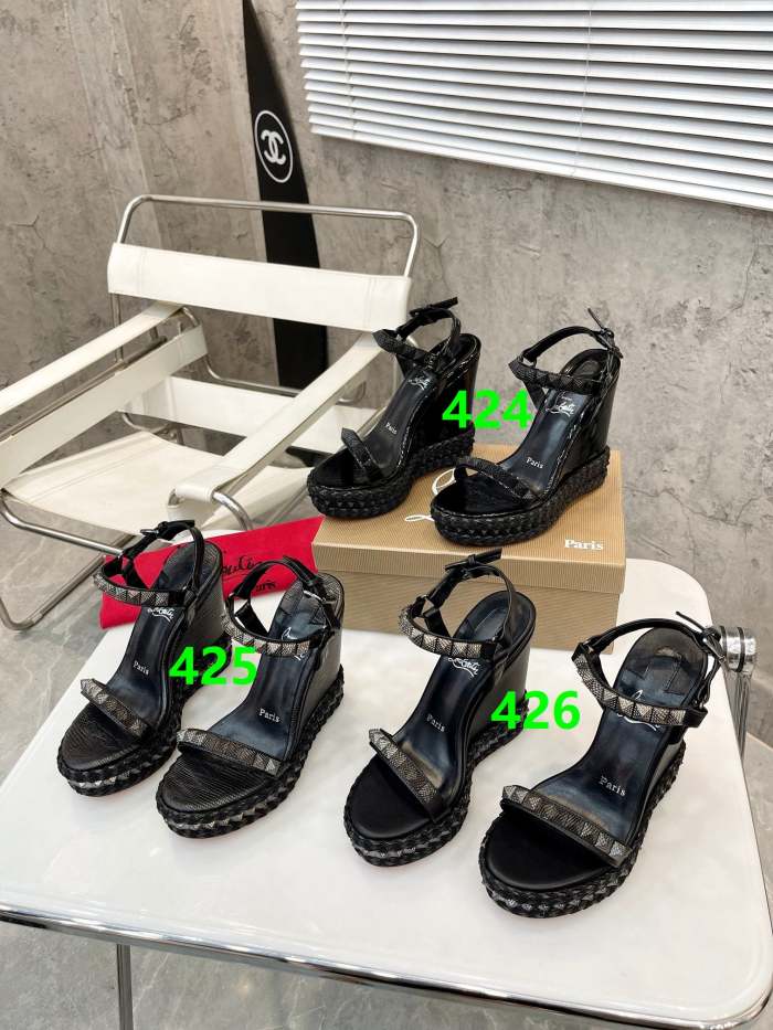 Women Thick-bottomed slipsole sandals shoes,heel 12cm, size 34-41, SS110-424-426