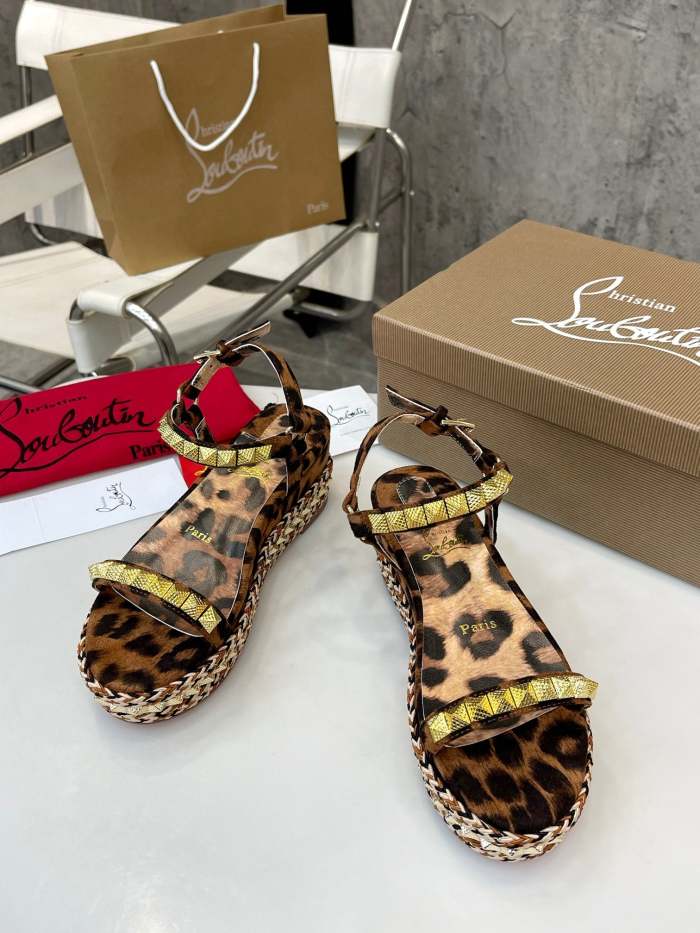 Women Thick-bottomed sandals shoes,heel 12cm or 6cm, size 34-41, SS98-459-460