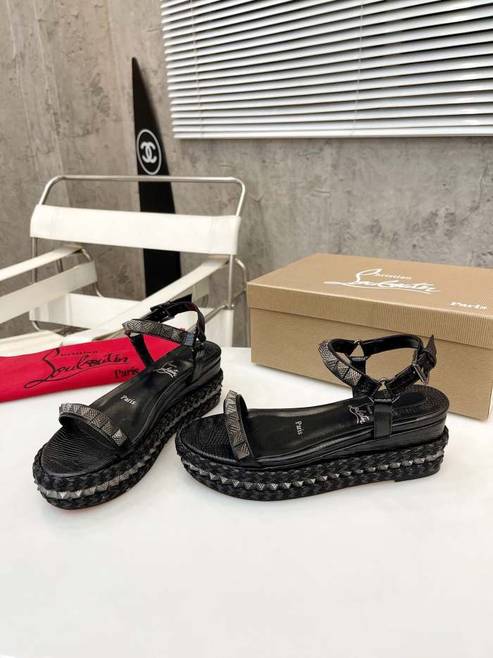Women Thick-bottomed sandals shoes,heel 6cm, size 34-41, SS98-461-463