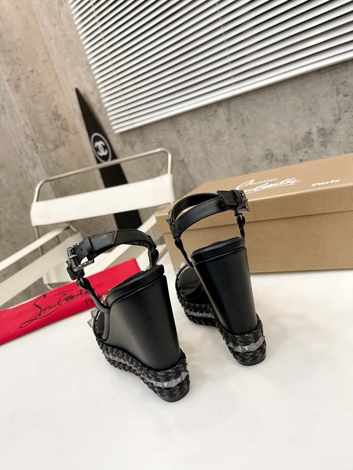 Women Thick-bottomed slipsole sandals shoes,heel 12cm, size 34-41, SS110-424-426