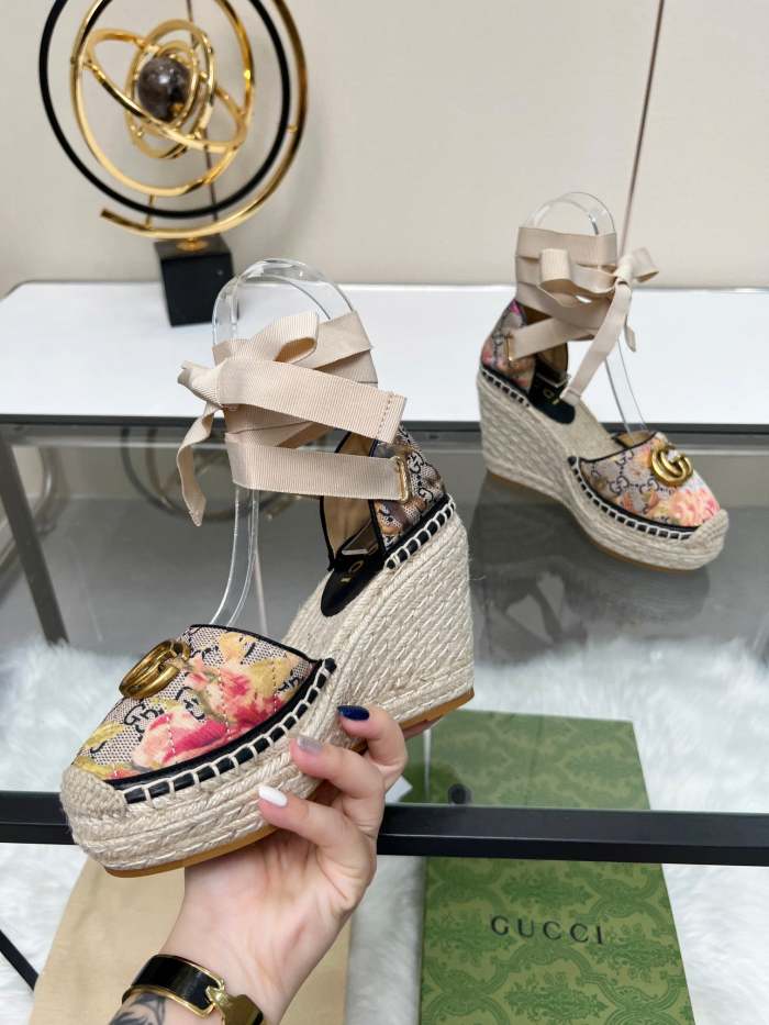 Women Thick-bottomed straw fisherman slipsole sandals shoes, size 35-42, SS98-446