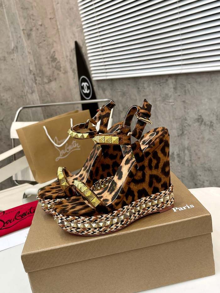 Women Thick-bottomed sandals shoes,heel 12cm or 6cm, size 34-41, SS98-459-460