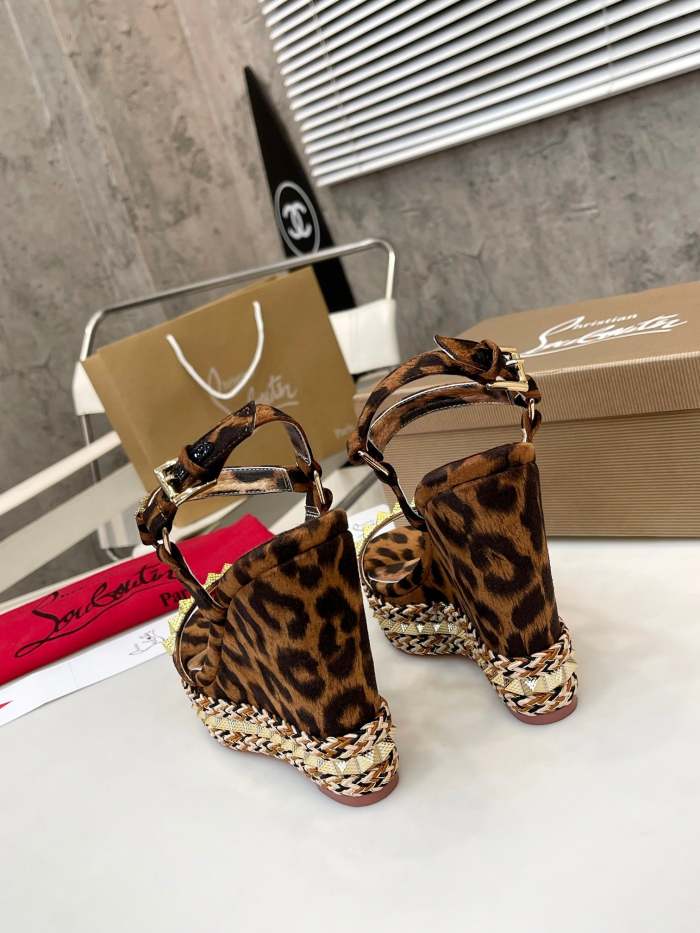 Women Thick-bottomed sandals shoes,heel 12cm or 6cm, size 34-41, SS98-459-460