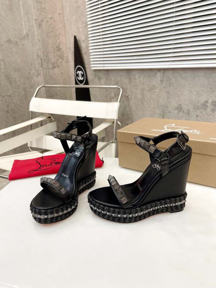 Women Thick-bottomed slipsole sandals shoes,heel 12cm, size 34-41, SS110-424-426
