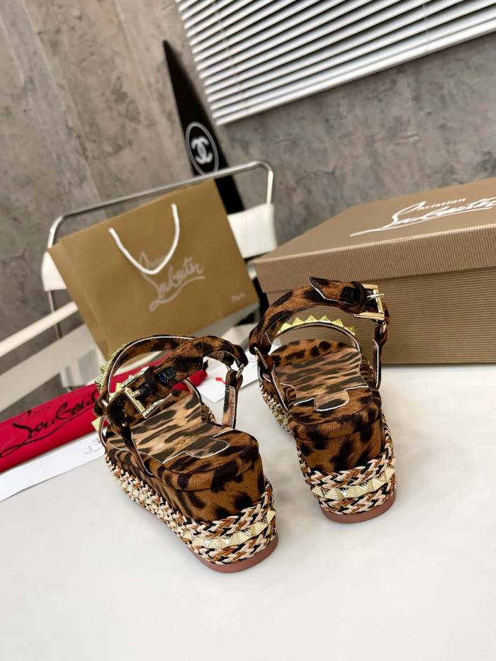 Women Thick-bottomed sandals shoes,heel 12cm or 6cm, size 34-41, SS98-459-460