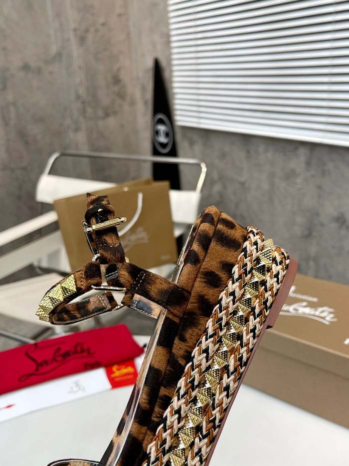 Women Thick-bottomed sandals shoes,heel 12cm or 6cm, size 34-41, SS98-459-460