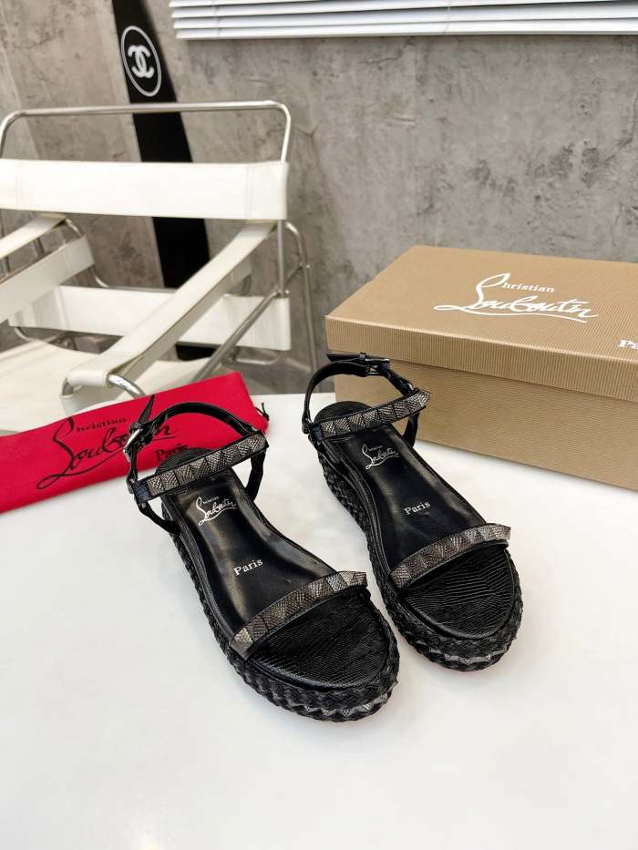 Women Thick-bottomed sandals shoes,heel 6cm, size 34-41, SS98-461-463