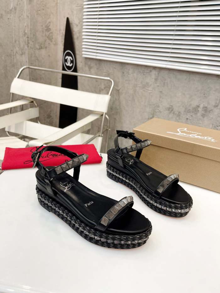 Women Thick-bottomed sandals shoes,heel 6cm, size 34-41, SS98-461-463