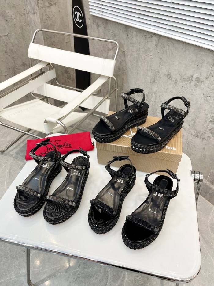 Women Thick-bottomed sandals shoes,heel 6cm, size 34-41, SS98-461-463