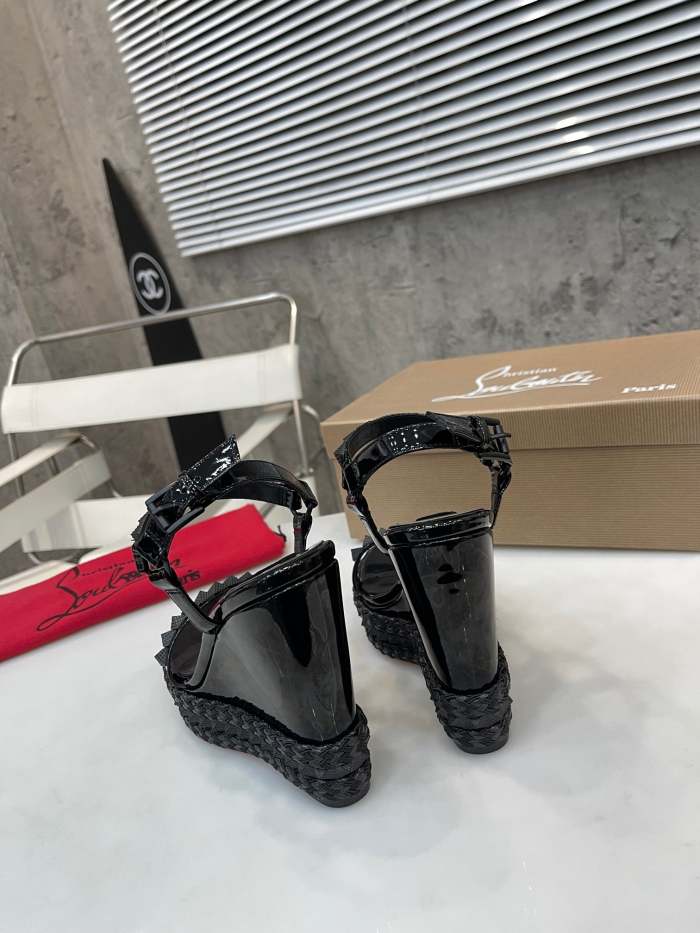 Women Thick-bottomed slipsole sandals shoes,heel 12cm, size 34-41, SS110-424-426