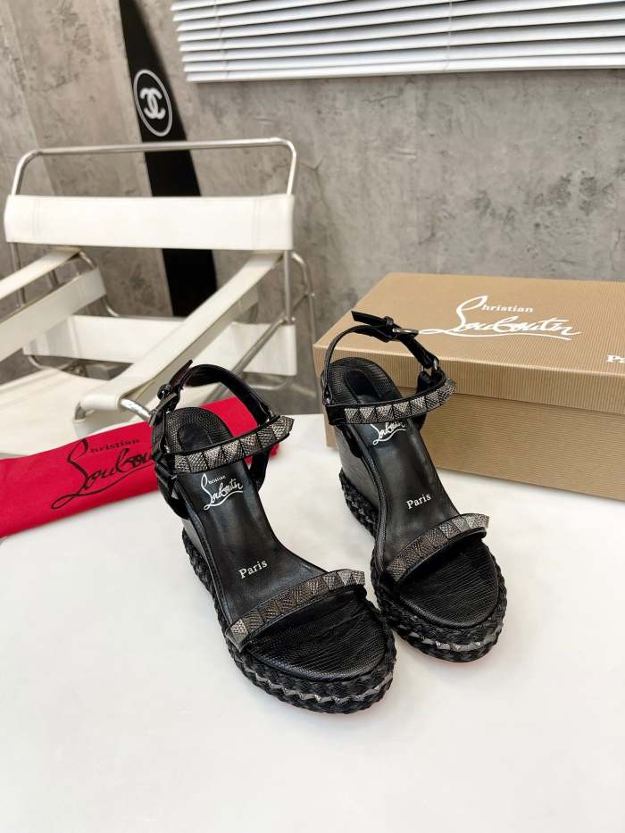 Women Thick-bottomed slipsole sandals shoes,heel 12cm, size 34-41, SS110-424-426