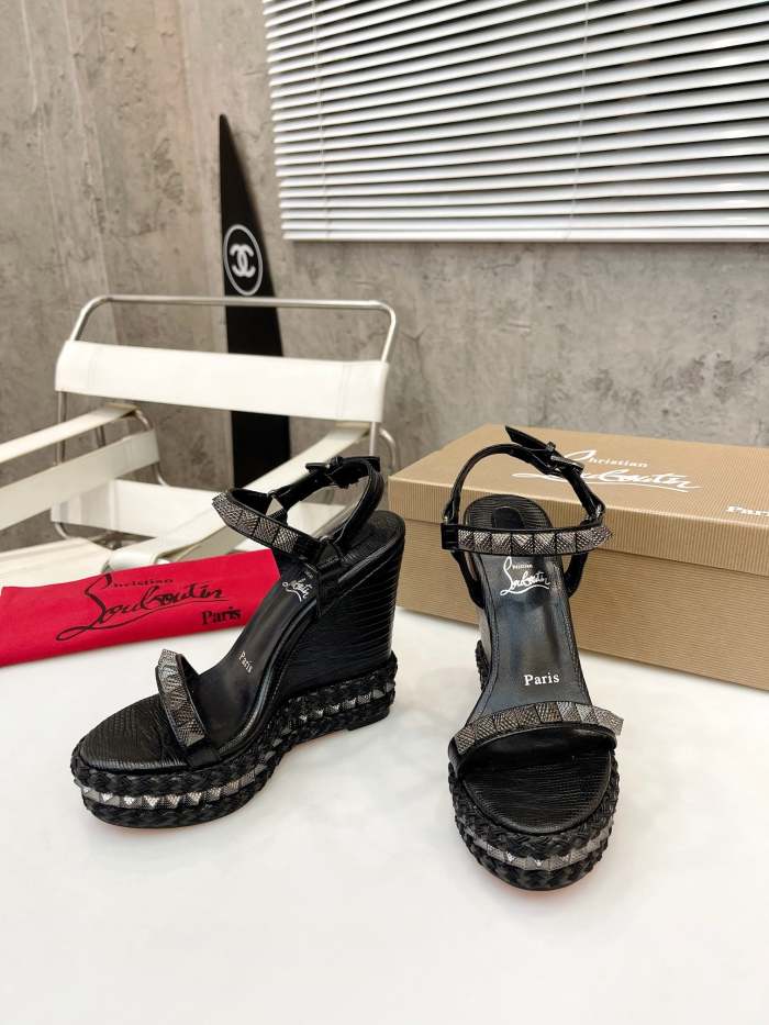 Women Thick-bottomed slipsole sandals shoes,heel 12cm, size 34-41, SS110-424-426