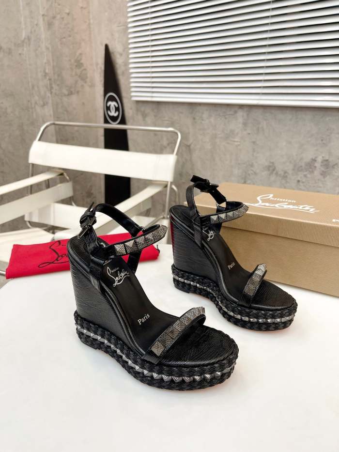 Women Thick-bottomed slipsole sandals shoes,heel 12cm, size 34-41, SS110-424-426