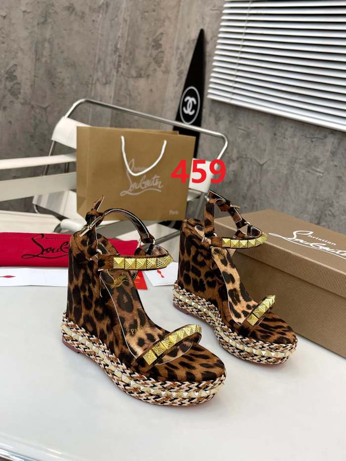 Women Thick-bottomed sandals shoes,heel 12cm or 6cm, size 34-41, SS98-459-460