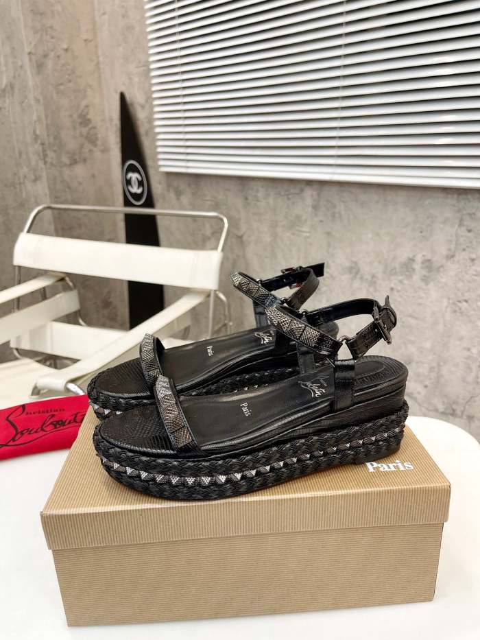 Women Thick-bottomed sandals shoes,heel 6cm, size 34-41, SS98-461-463
