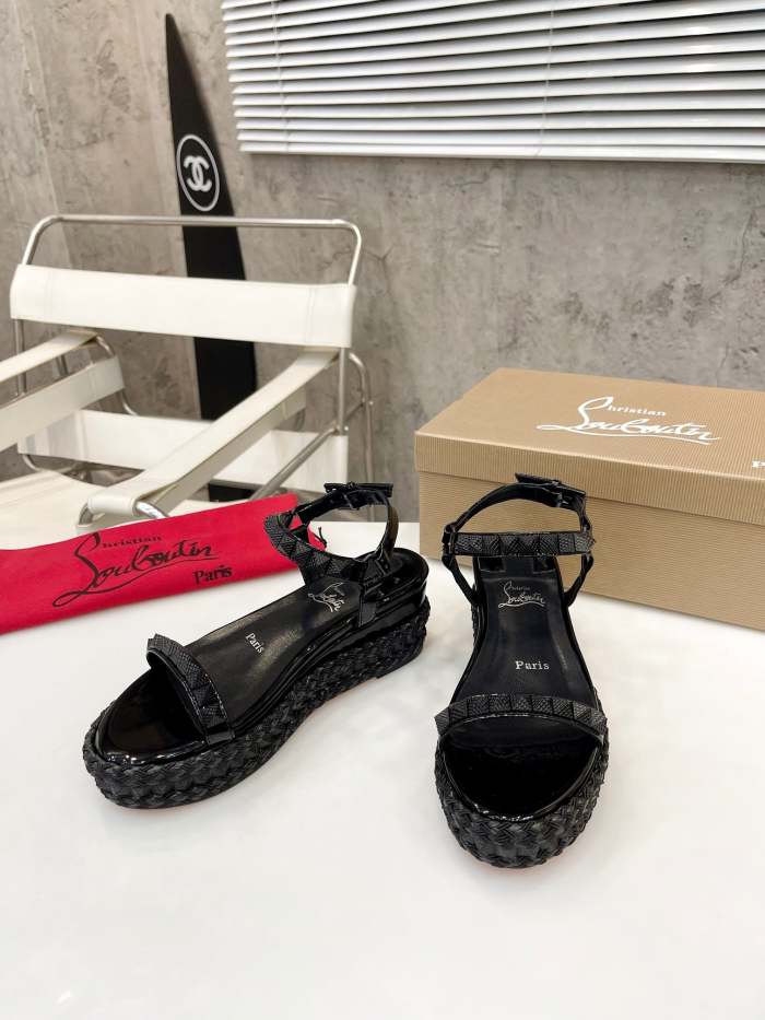 Women Thick-bottomed sandals shoes,heel 6cm, size 34-41, SS98-461-463