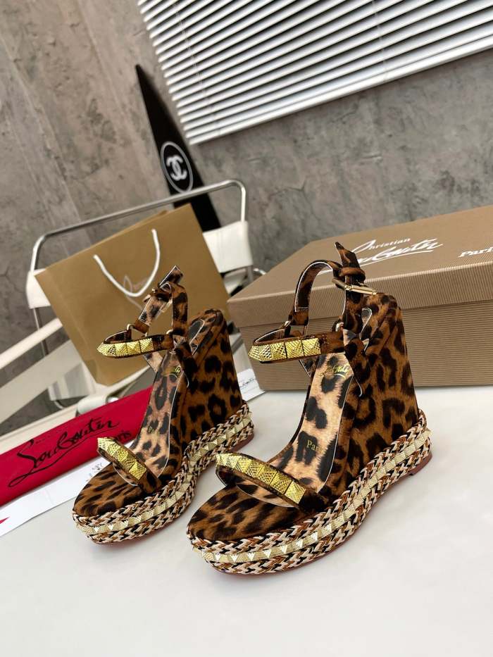 Women Thick-bottomed sandals shoes,heel 12cm or 6cm, size 34-41, SS98-459-460