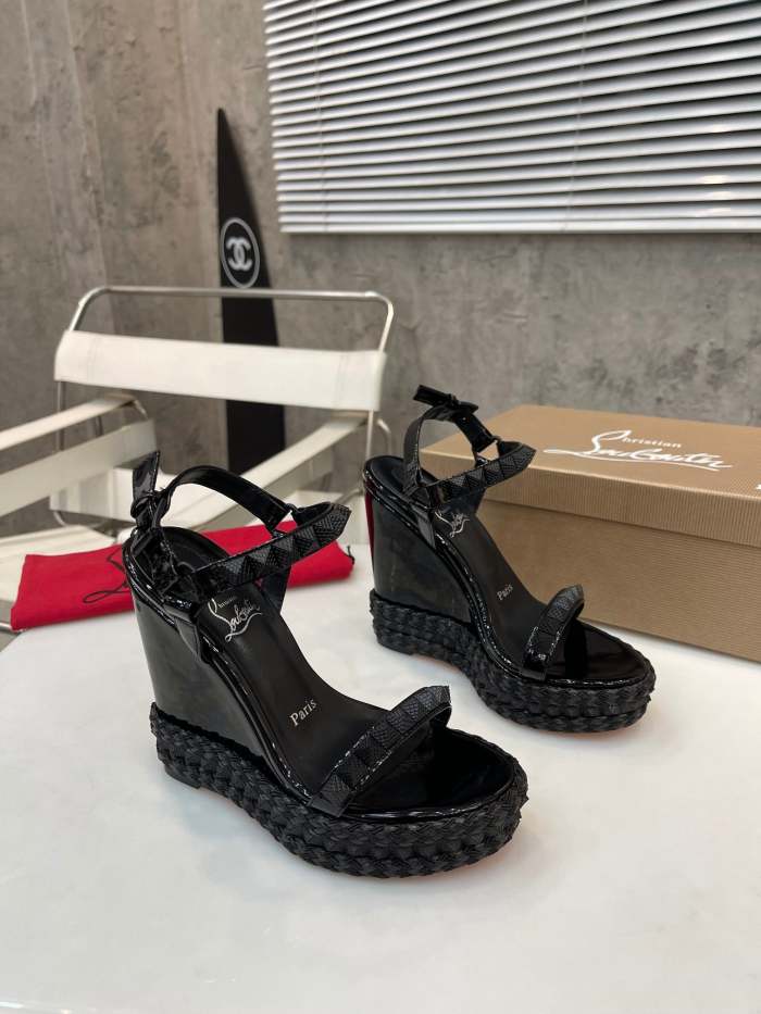 Women Thick-bottomed slipsole sandals shoes,heel 12cm, size 34-41, SS110-424-426