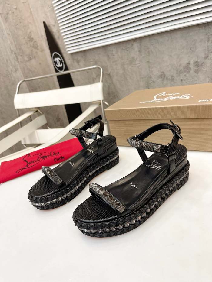 Women Thick-bottomed sandals shoes,heel 6cm, size 34-41, SS98-461-463