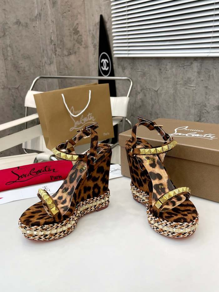 Women Thick-bottomed sandals shoes,heel 12cm or 6cm, size 34-41, SS98-459-460