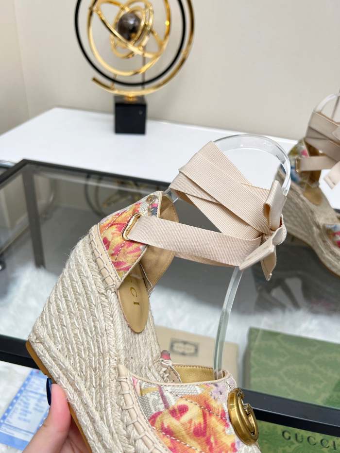 Women Thick-bottomed straw fisherman slipsole sandals shoes, size 35-42, SS98-444