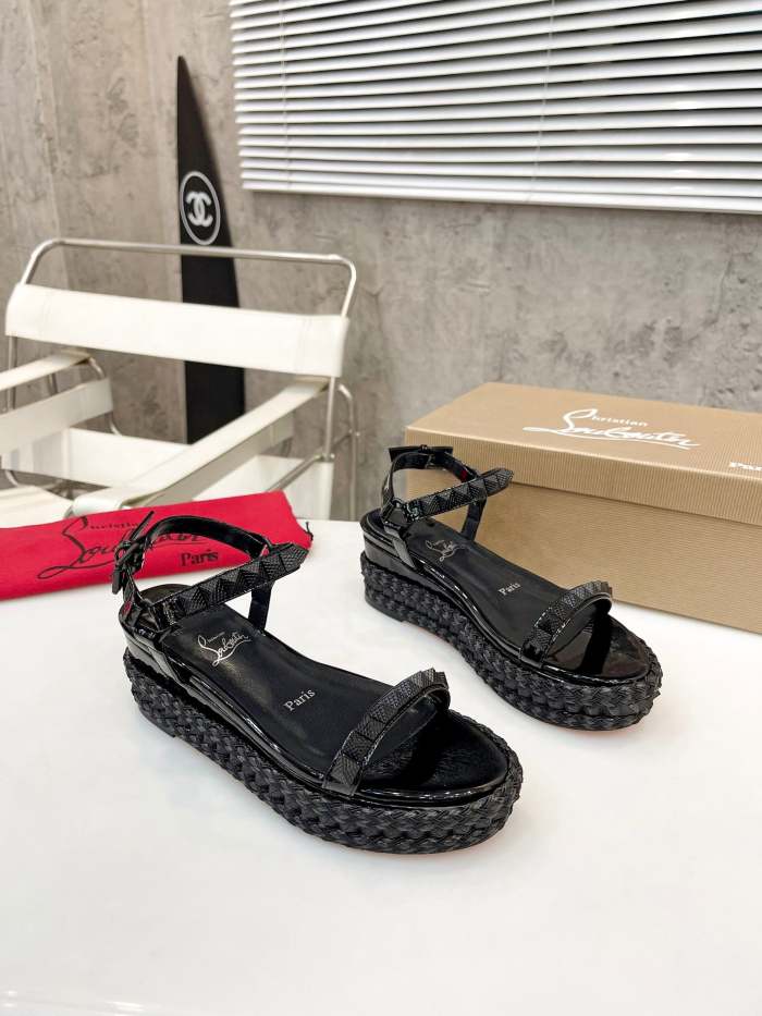 Women Thick-bottomed sandals shoes,heel 6cm, size 34-41, SS98-461-463