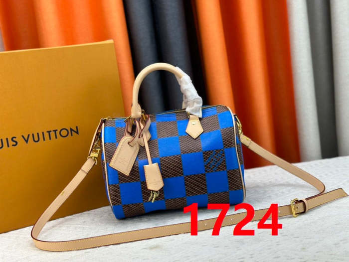 M40584  Speedy canvas leather  bag ,5A,size 25x15x15cm, no box, B88-1724-1728