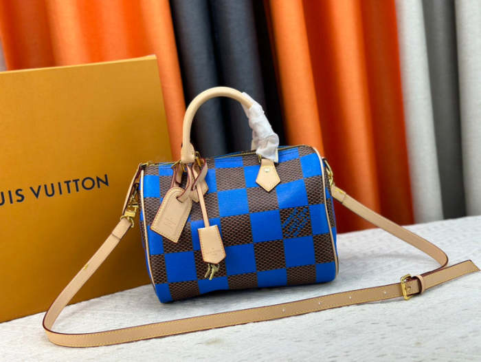 M40584  Speedy canvas leather  bag ,5A,size 25x15x15cm, no box, B88-1724-1728