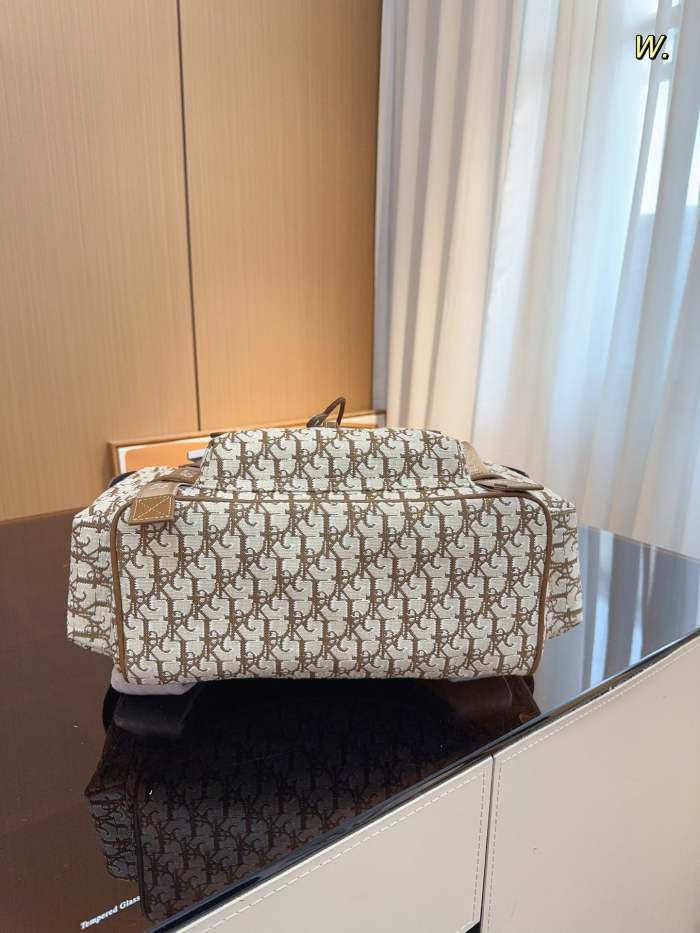 Canvas and split leather bag ,AAAA , size 30x15x50cm ,no box,  B98-53