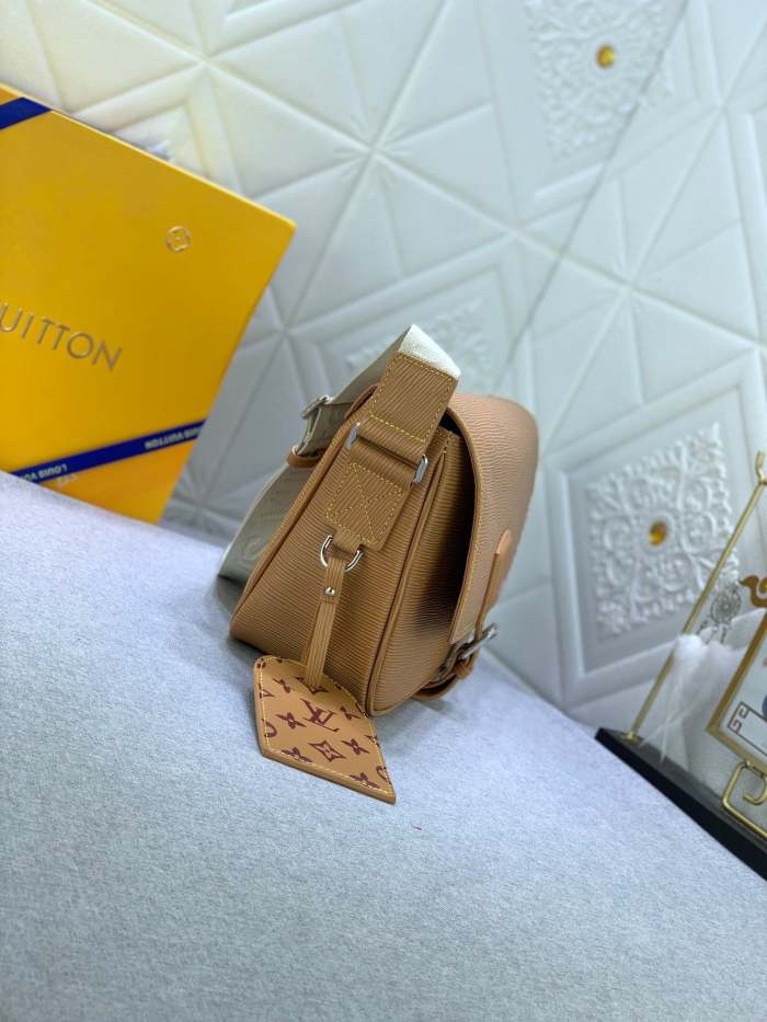 M23097 canvas leather  bag ,5A,size 34x19x11cm, no box, B110-186
