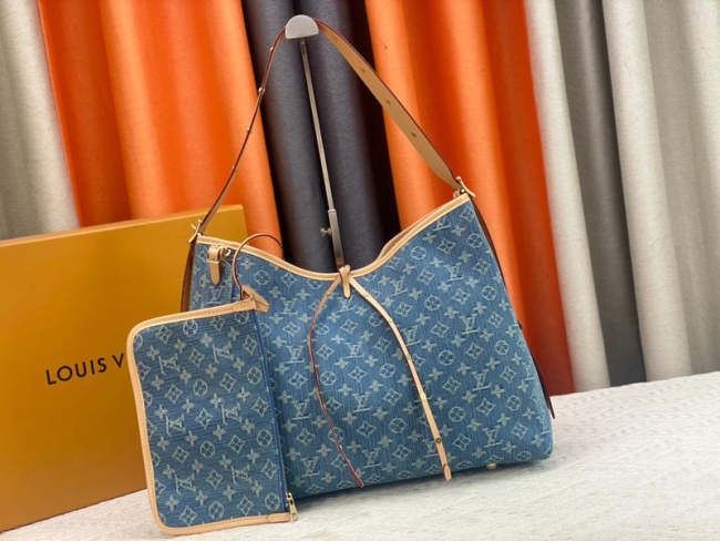 M46855 canvas leather bag ,5A,size 39x30x15cm, no box, B110-175