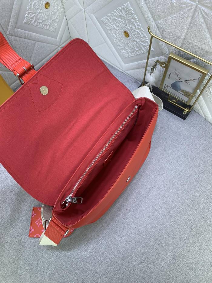 M23097  canvas leather  bag ,5A,size 34x19x11cm, no box, B110-185