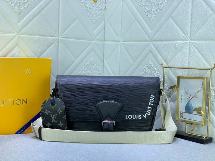 M23097  canvas leather  bag ,5A,size 34x19x11cm, no box, B110-184
