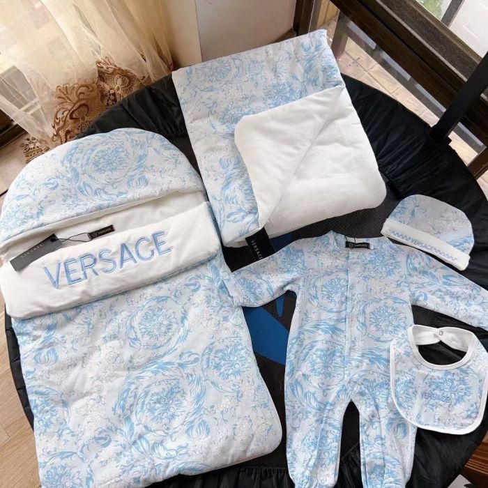 Newborn Baby crawl suit five-piece suit Cloak quilt  set clothes , CL110-146-147