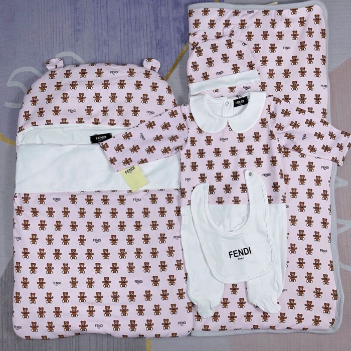 Newborn Baby crawl suit five-piece suit Cloak quilt  set clothes , CL110-136-138