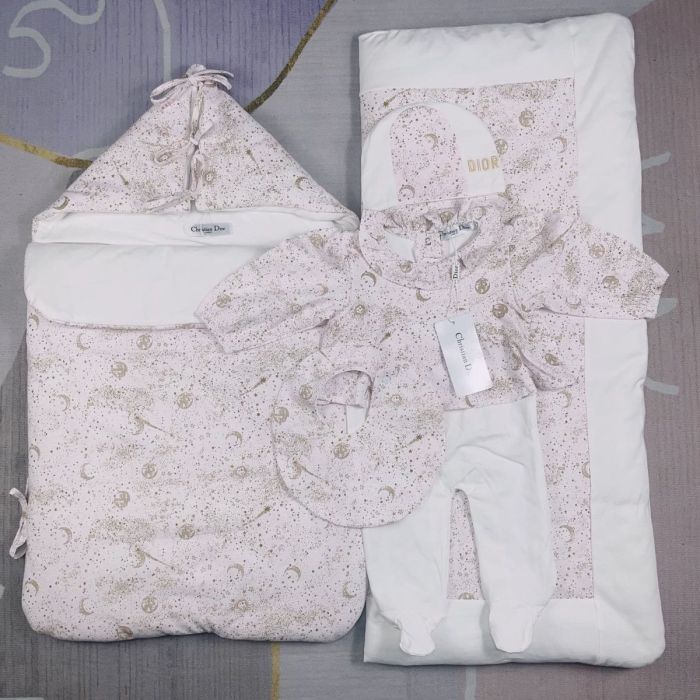 Newborn Baby crawl suit five-piece suit Cloak quilt  set clothes , CL110-135