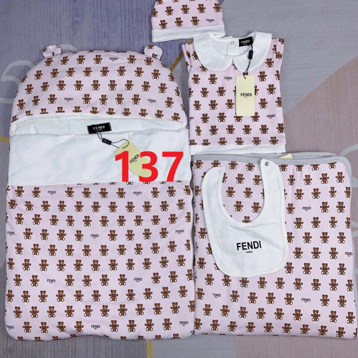 Newborn Baby crawl suit five-piece suit Cloak quilt  set clothes , CL110-136-138
