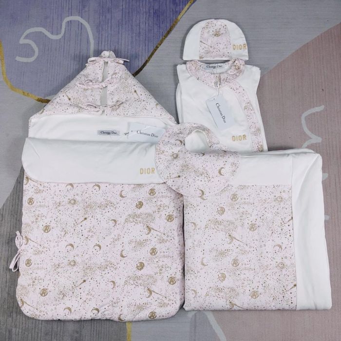 Newborn Baby crawl suit five-piece suit Cloak quilt  set clothes , CL110-133