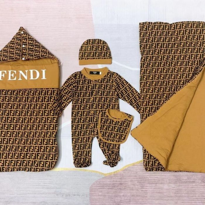 Newborn Baby crawl suit five-piece suit Cloak quilt  set clothes , CL110-154
