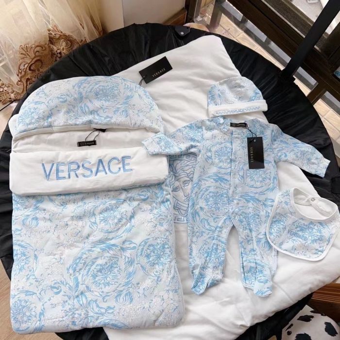 Newborn Baby crawl suit five-piece suit Cloak quilt  set clothes , CL110-146-147