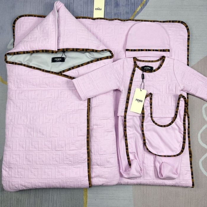 Newborn Baby crawl suit five-piece suit Cloak quilt  set clothes , CL110-142-143