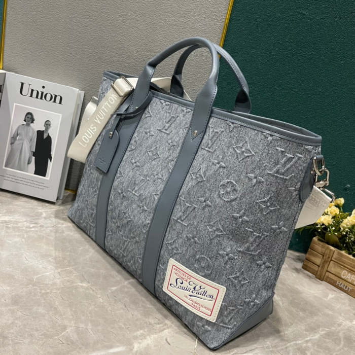 M22537 Canvas leather  bag ,5A,size 43x34x17.5cm, no box, B110-187