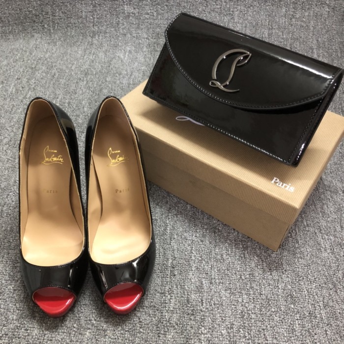 Top quality, real lether, women high heel sandals shoes + cross shoulder bag set,  shoes size 35-43,heel 12cm, bag size 22x12x5.5cm, with box, B300-2