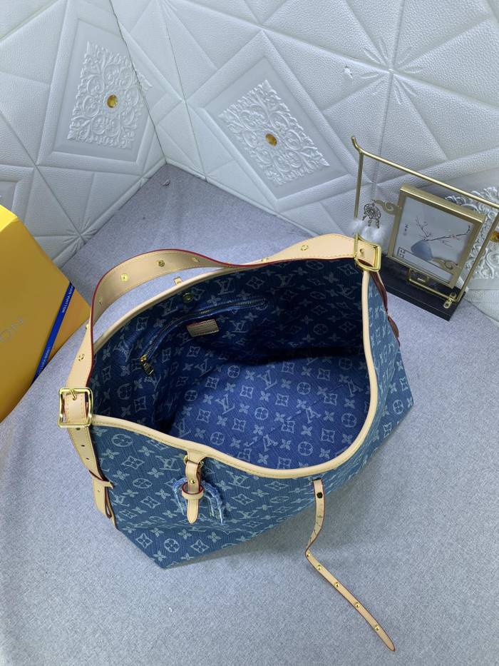 M46855 Canvas leather  bag ,5A,size 39x30x15cm, no box, B110-198