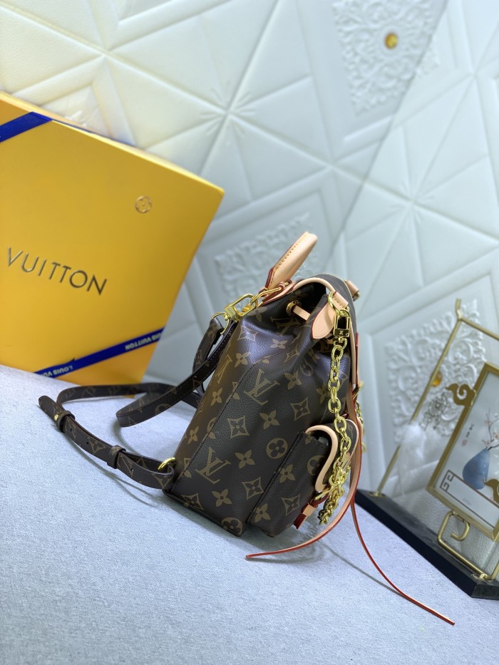M46932 Canvas leather  bag ,5A,size 21x23x10cm, no box, B110-215