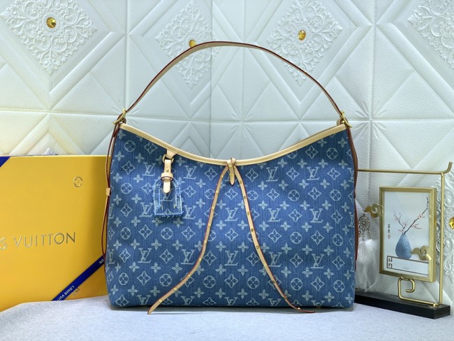 M46855 Canvas leather bag ,5A,size 39x30x15cm, no box, B110-198