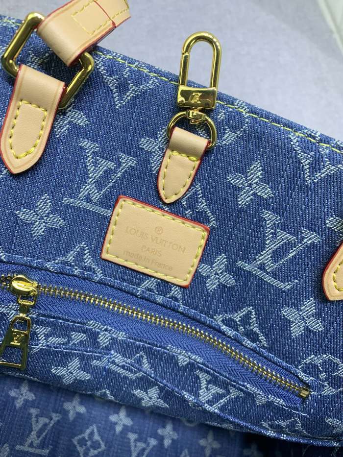 M46871 Canvas leather  bag ,5A,size 35x27x14cm, no box, B110-197