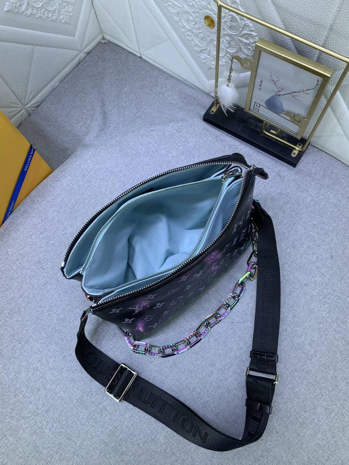 M57792 Canvas leather  bag ,5A,size 26x20x12cm, no box, B110-209