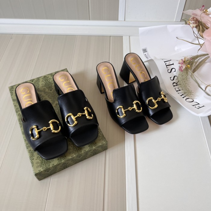 Women heel slipper shoes,heel 2.5cm or 7cm, size 34-42, SS50-1579-1580